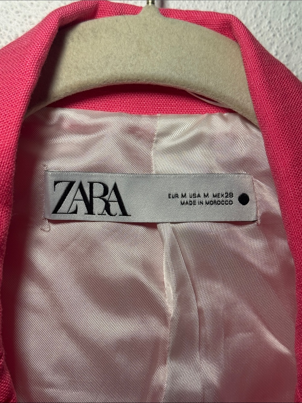 Zara Vibrant Pink Linen Blazer - Picture 2 of 7